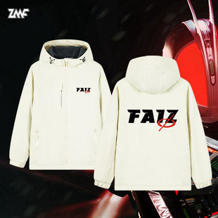 假面动漫骑士555faiz冲锋外套日系学生夹克外套秋冬保暖男女连帽