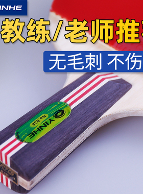 银河乒乓球拍初学者中小学生上课球拍4星横拍1只四星单拍01B直拍