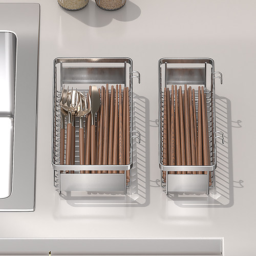 消毒柜筷子盒304不锈钢收纳层架厨房家用餐具筷子勺子抽屉沥水筷