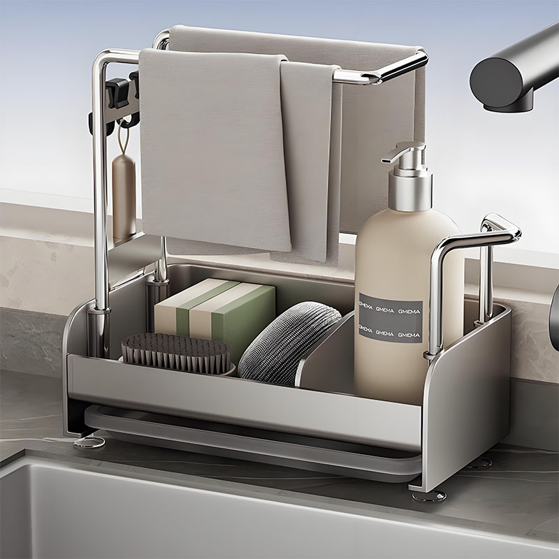 免安装厨房多功能抹布专用置物架