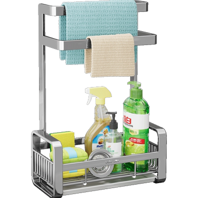 304不锈钢抹布架水槽沥水架