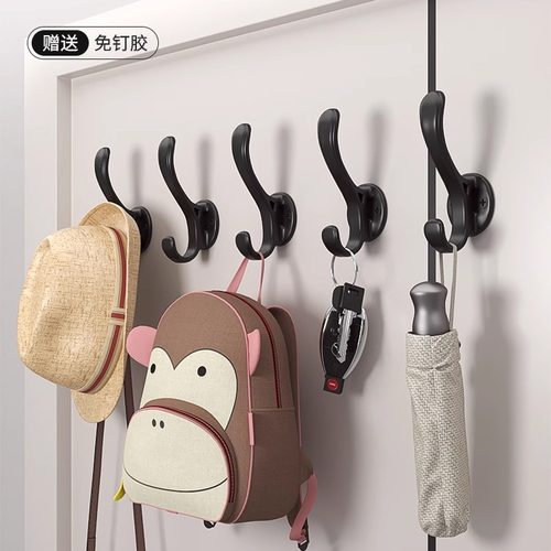 挂衣钩免打孔墙上固定门后