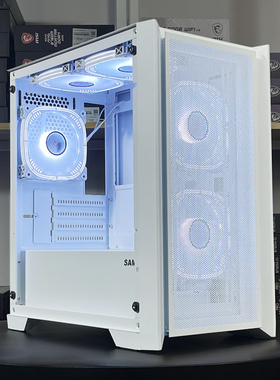 先马光之神mini电脑机箱台式机MATX侧透平头哥M2网孔散热小机箱M9