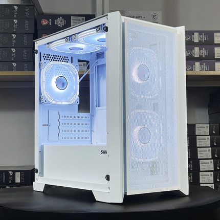 先马光之神mini电脑机箱台式机MATX侧透平头哥M2网孔散热小机箱M9