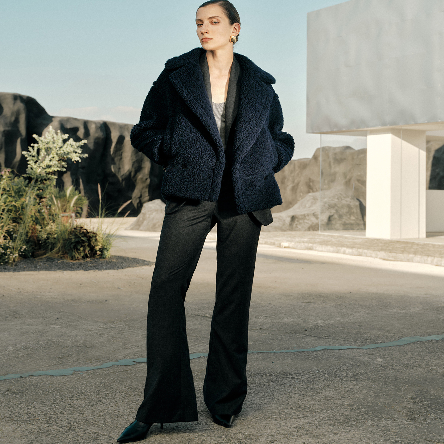 米茜尔驼绒泰迪大衣外套