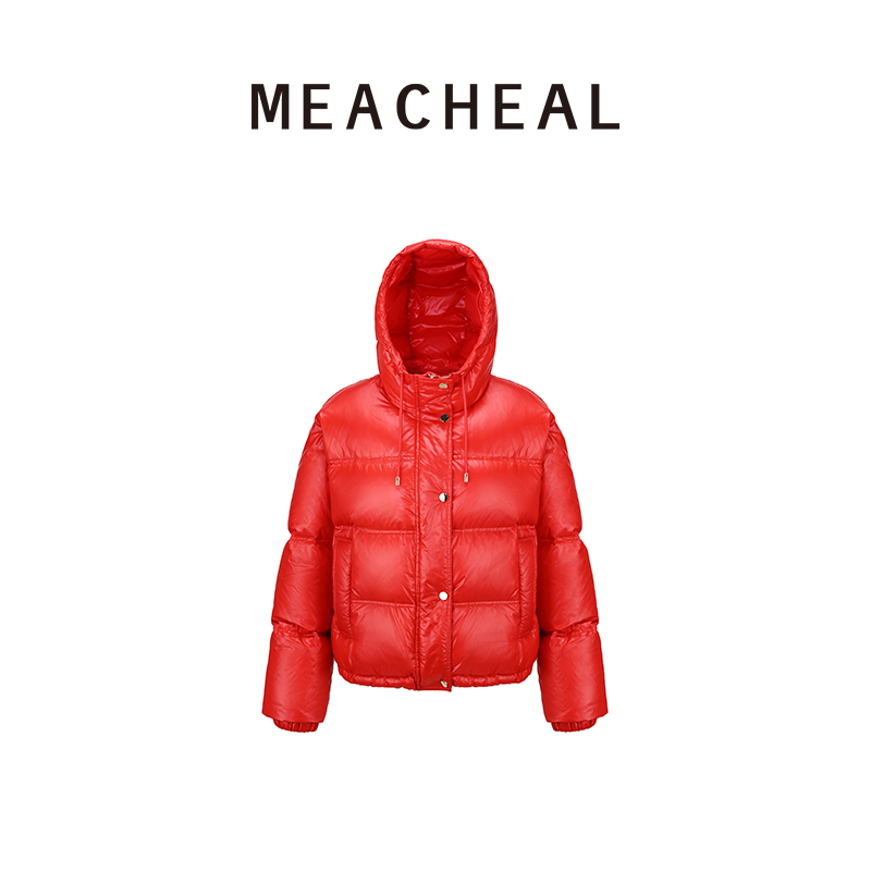 米茜尔时尚面料连帽羽绒服