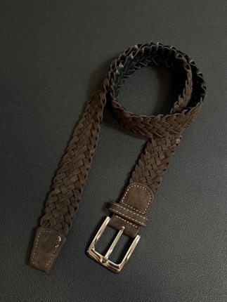 小心袖口 美式复古风腰带vintage中古废土风美拉德风简约日常皮带