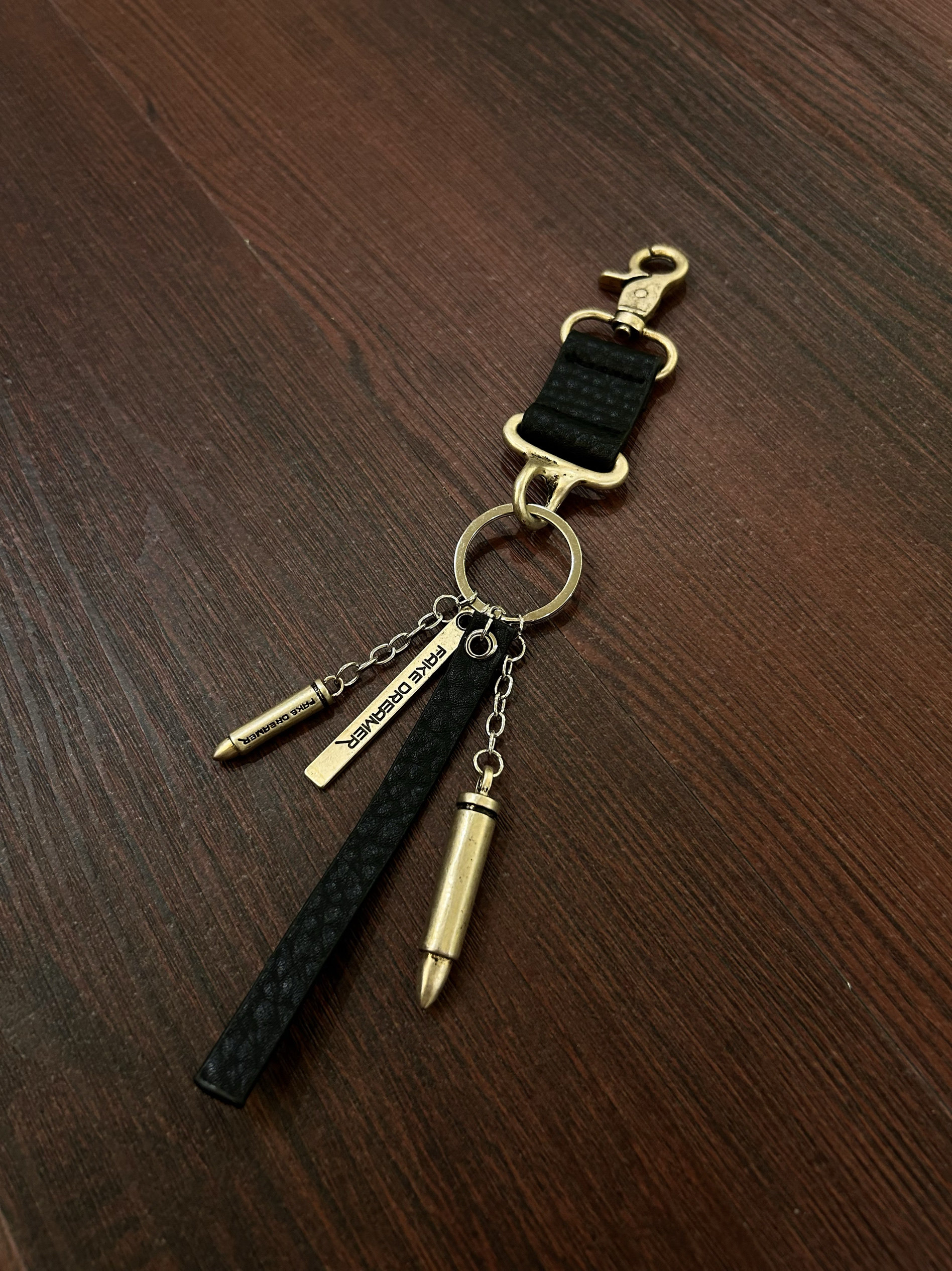 小心袖口"cleanfit金属黄铜子弹裤链配饰钥匙扣挂件男女小众配饰