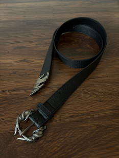 小心袖口 Vintage中古烛龙皮带暗黑缠绕龙爪小众男女搭配腰带配饰