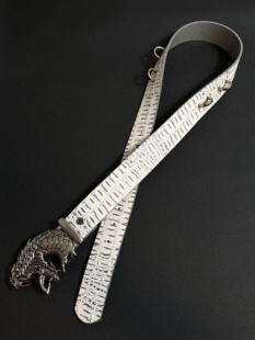 复古风腰带朋克雕花cleanfit腰带金属小众铆钉皮带 美式 小心袖 口