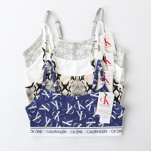 CKOne莫代尔棉女士运动内衣无钢圈无胸垫吊带背心式文胸QF5727