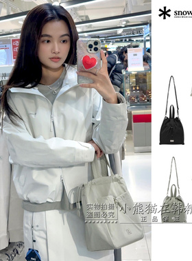 Snowpeak雪峰正品春夏新款简约水桶包手提包抽绳包S26ZWFBB22