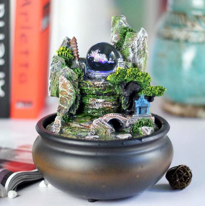 Wedding gift Small rockery fountain Flowing water Waterfront a decoration originality gift Home Furnishing decoration handicraft Feng Shui roundin the Home accessories , Decoration  category - from Buy2taobao.com to provide professional Taobao agent buy service