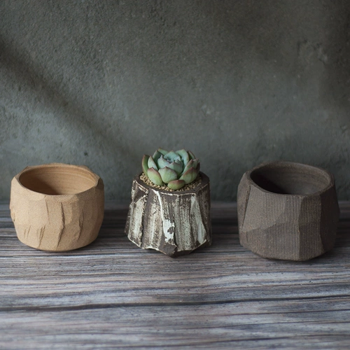 Креативный керамический маленький цветочный горшок для домашнего использования
