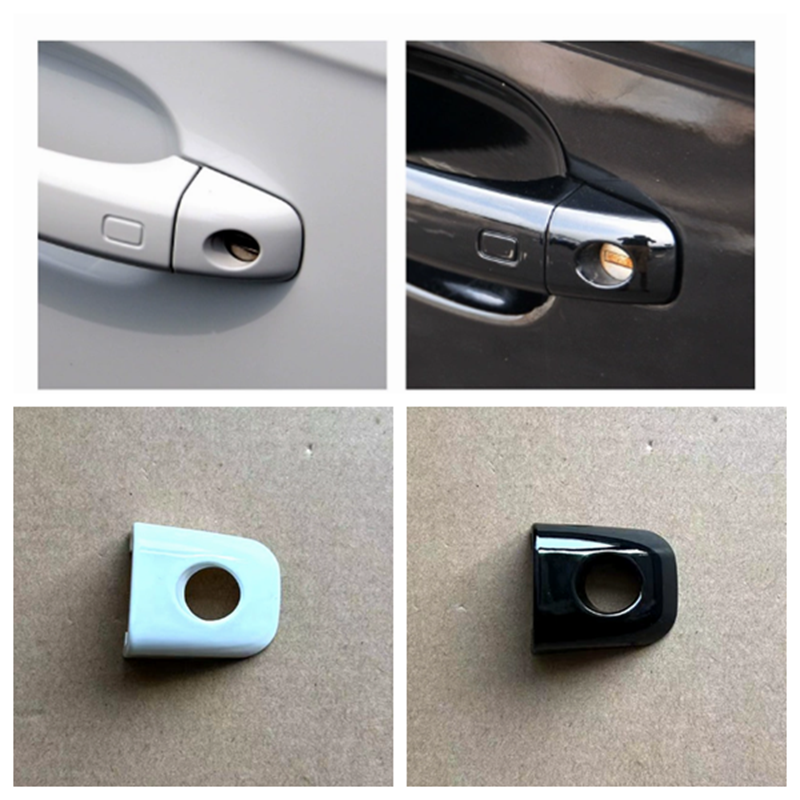 适奥迪A4L Q5 A5主驾外拉手小盖把手扣门锁盖左前带孔钥匙盖壳罩