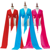 惊鸿古典舞蹈演出服藏族甩袖 水袖 渐变色练功服成人儿童服装 上衣女