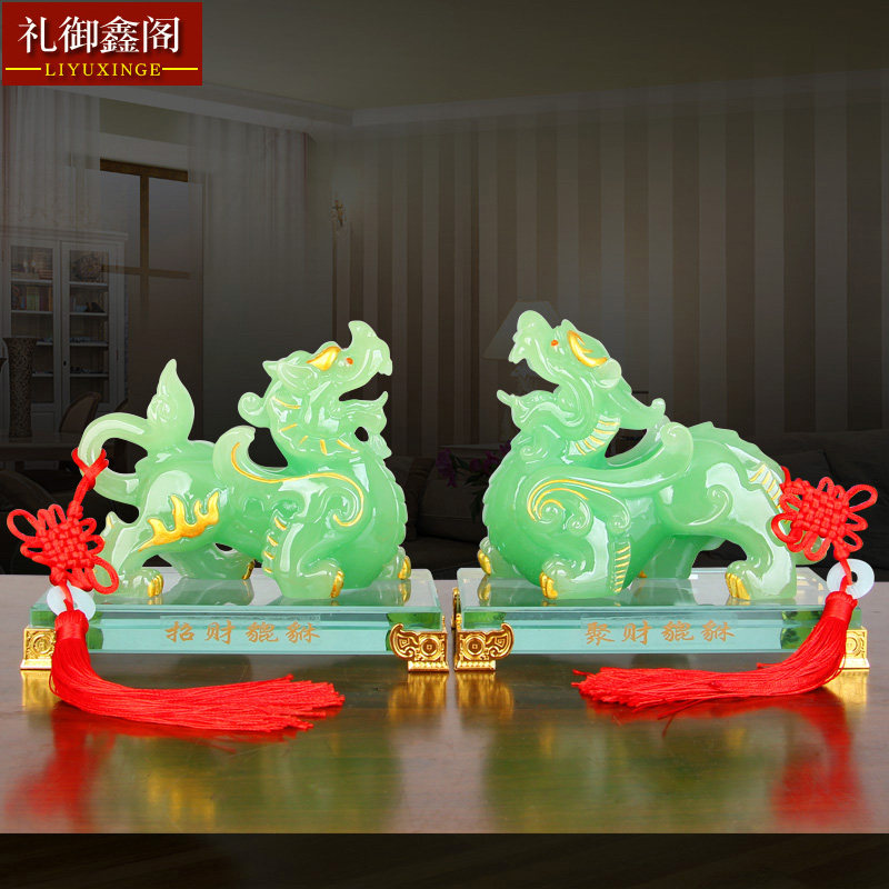 貔貅招财摆件一对聚财旺财皮丘客厅装饰品办公室店铺收银柜台桌面