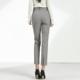 开叉高级显瘦职业小脚九分裤 梵多妮人字纹西装 秋季 新款 裤 女烟管裤