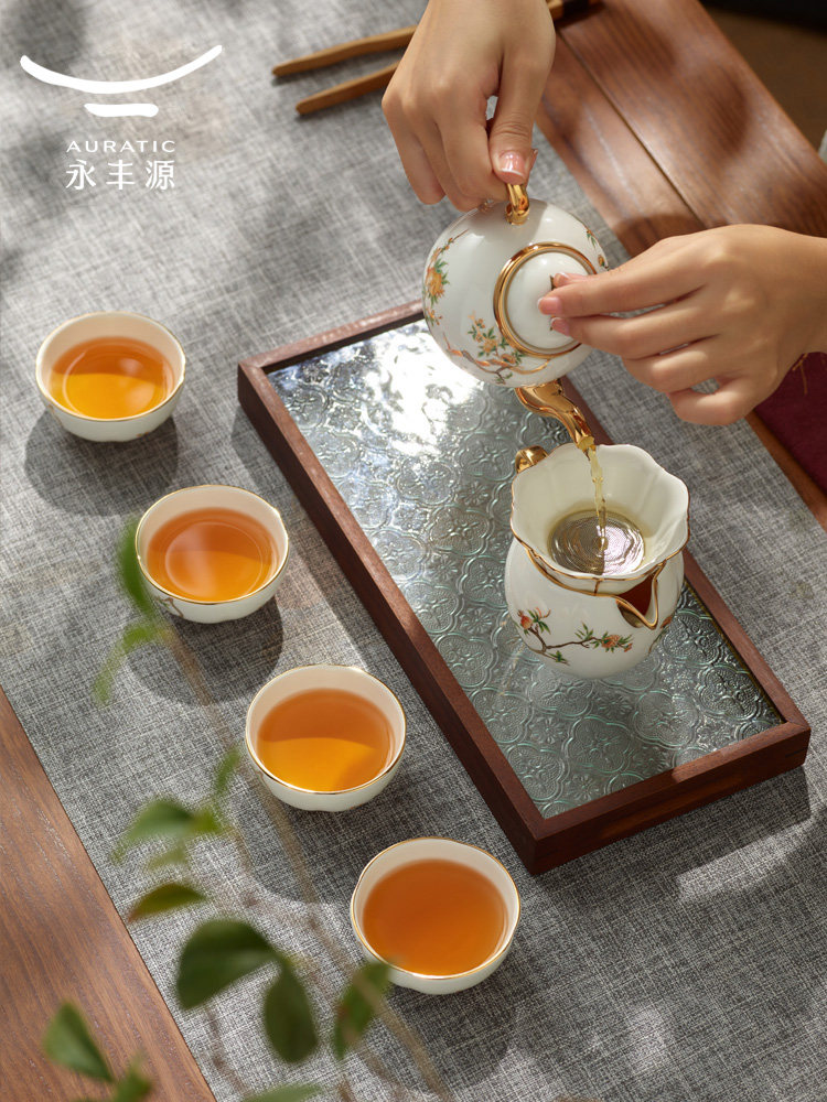 【礼品选择】永丰园石榴之家8头9头12头茶具套装陶瓷茶壶茶杯礼盒