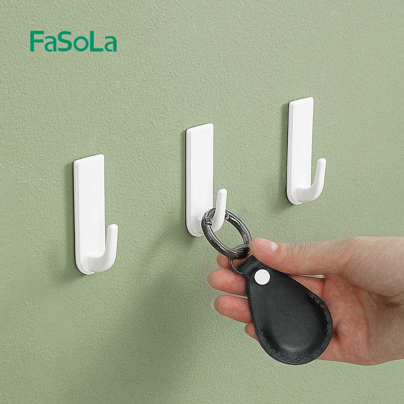FaSoLa免胶塑料长条挂钩壁挂