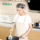 FaSoLa一次性防油烟帽子头发防护罩女款 餐饮专用厨房做饭炒菜头套