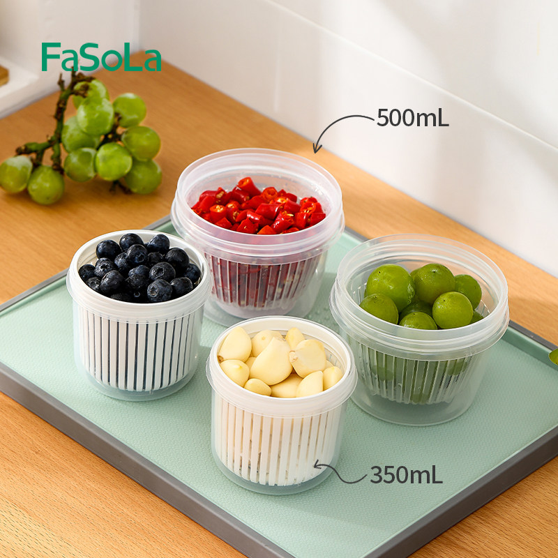 fasola葱姜蒜收纳盒葱花保鲜盒水果食物沥水厨房冰箱收纳整理神器,收纳整理,食物收纳盒,淘宝优惠券,粉丝福利购,淘宝优惠卷