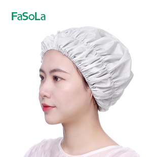 FaSoLa浴帽女防水洗澡家用沐浴防湿2024新款儿童成人防油烟头罩