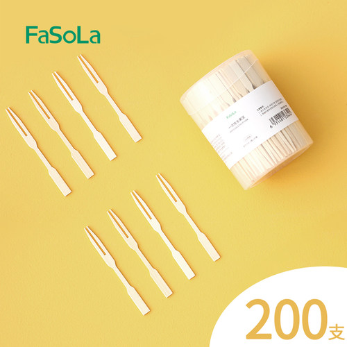 FaSoLa一次性叉子水果叉高级感