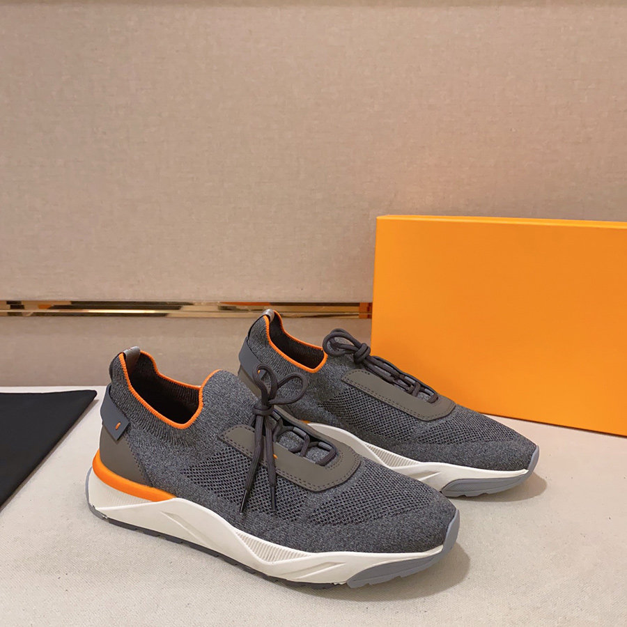 邦家尼欧洲站男鞋男板鞋单鞋透气发型师运动跑步鞋飞织单鞋夏季P