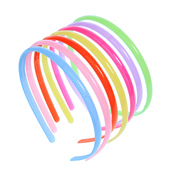 彩色简约韩版 卡通头箍成人儿童发箍带齿防滑压发发卡塑料发夹头饰