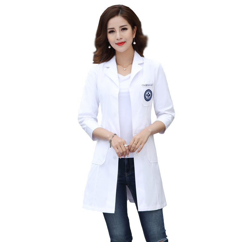 美容院美容师工作服女纹绣师白大褂长袖医生服短袖护士服皮肤管理
