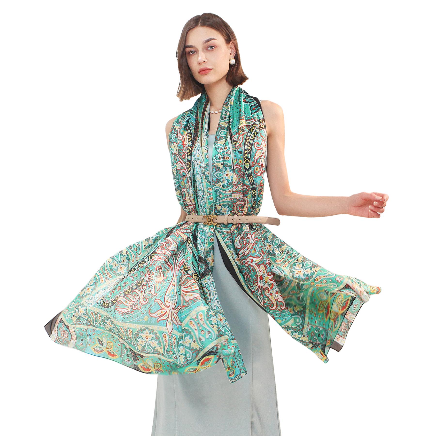 丝巾女春秋薄款两用防晒