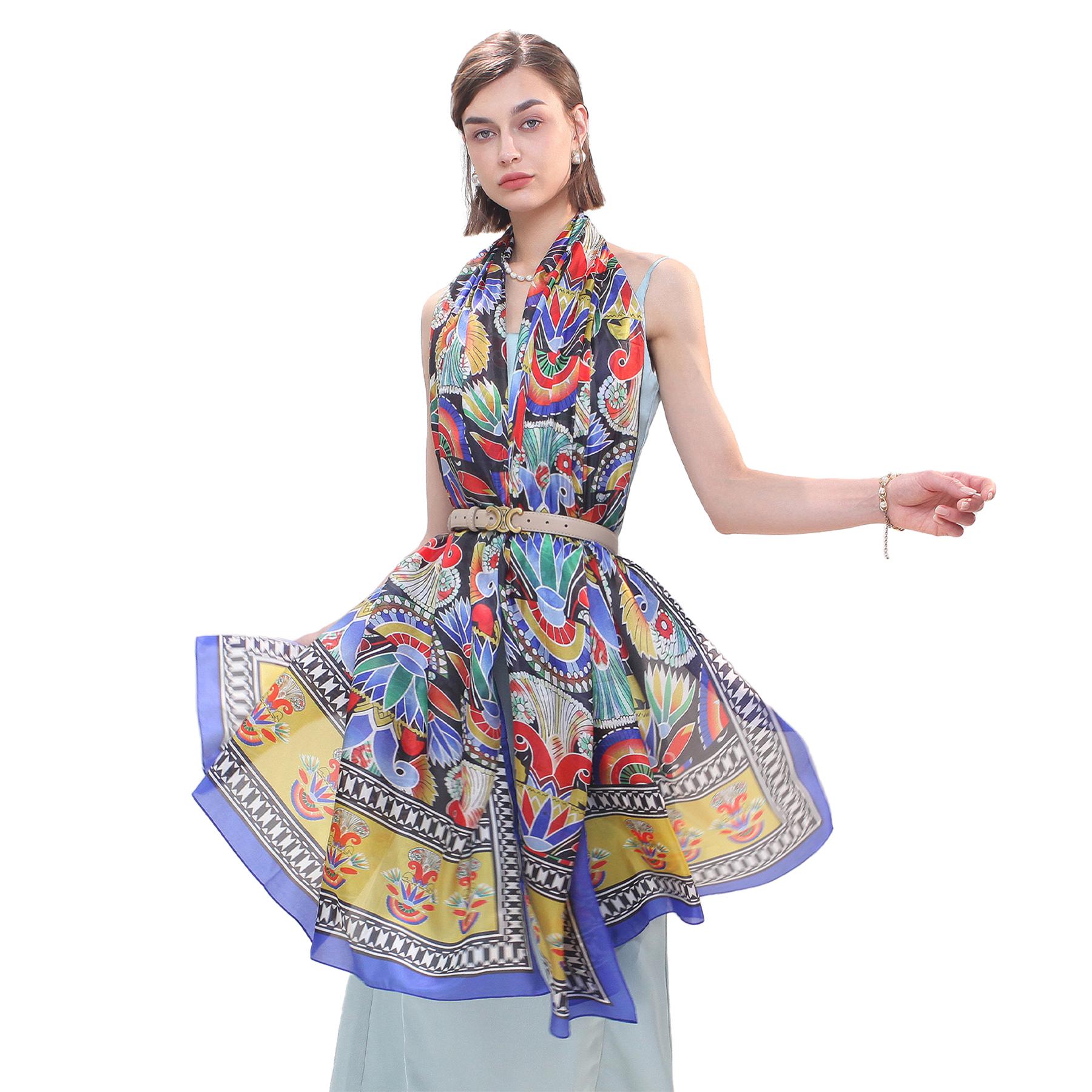 丝巾女春秋新款两用防晒