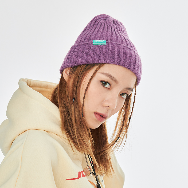 原创品牌纯色简约logo标情侣冷帽