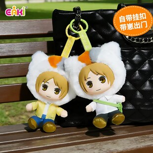 【现货】正版EAKI亿奇夏目友人帐四季之旅毛绒挂件盲盒玩偶公仔