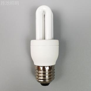 厂房家用E27螺口节能灯泡白黄光非led灯B22挂扣23U4U型卡口荧光灯