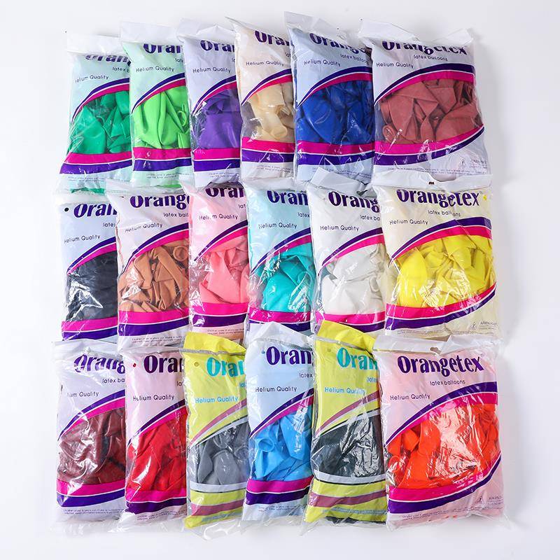 O牌18寸加厚圆形乳胶气球整包50个玛卡龙色拱门立柱胶炼婚庆装饰
