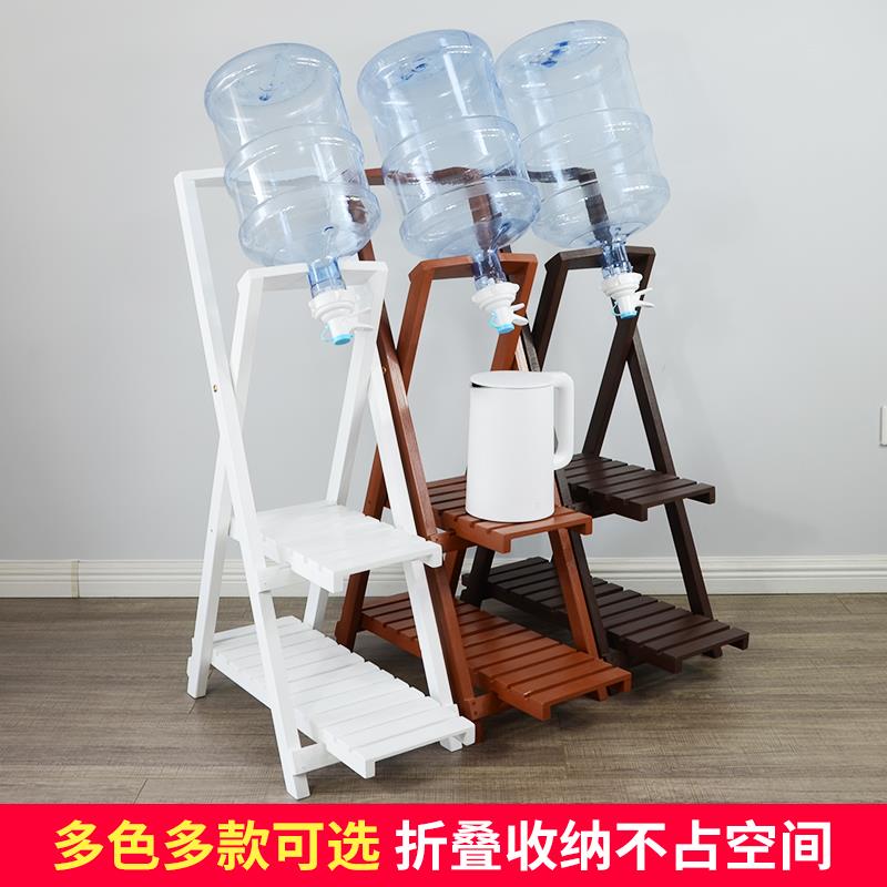 实木矿泉水桶架抽水器饮水机倒置架子大桶水架木制桶装水支架包邮