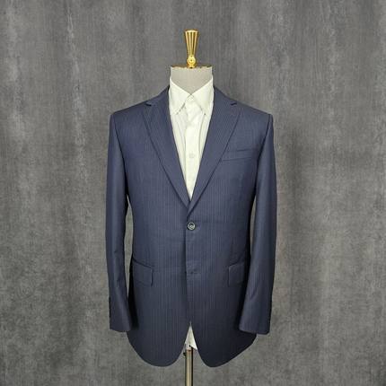 178高145斤卡丹家羊毛藏蓝色休闲商务男士西装休闲高端绅士D092