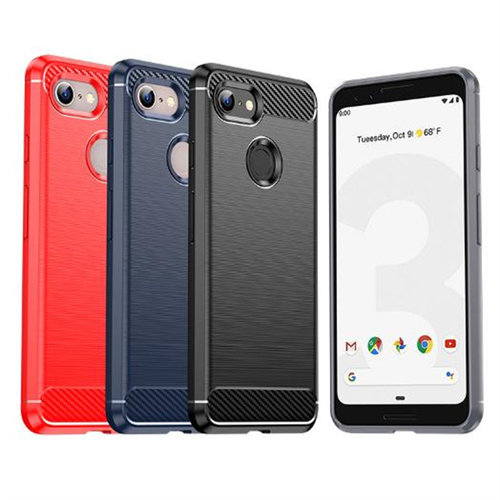 Google谷歌Pixel 3aXL|G020A-B拉丝全包软硅胶防摔滑手机壳保护套