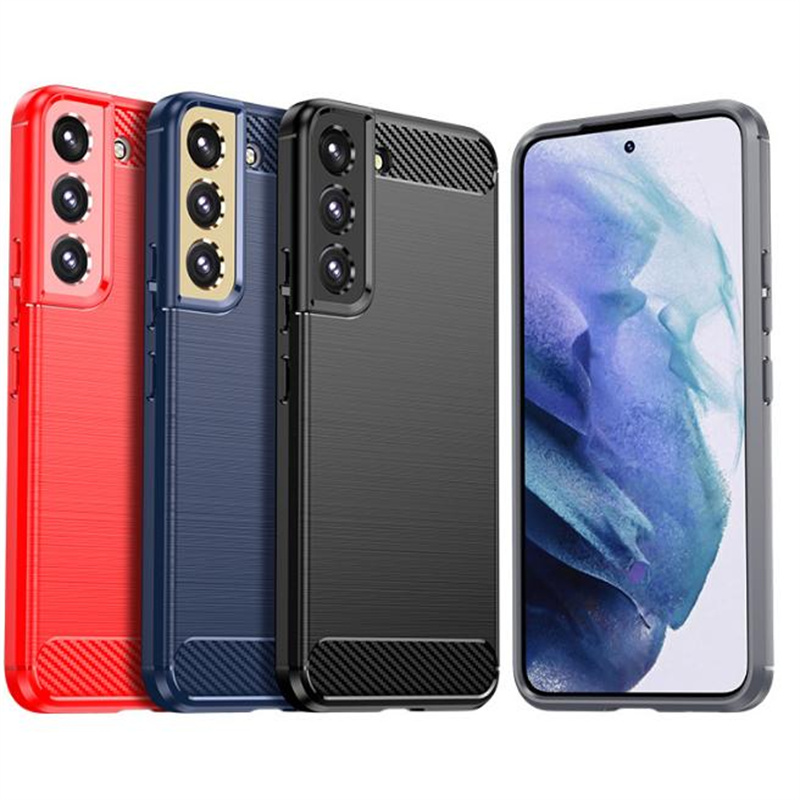 适用三星S23|SM-S9110B/U/NWE/DS碳纤维软硅胶防摔滑手机壳保护套