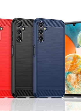 适用三星A14|SM-A146/A145F/M/DS拉丝软硅胶全包防摔手机壳保护套