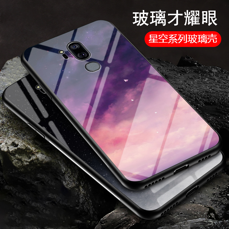 lgg7卡通钢化玻璃手机壳保护套