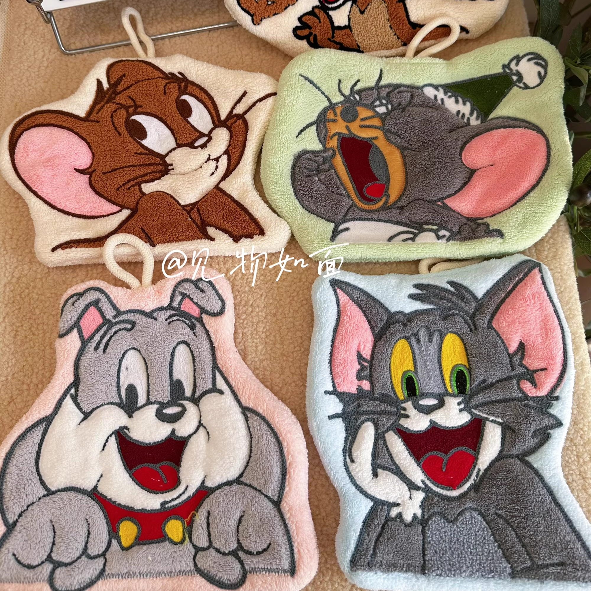 卡通猫和老鼠厨房擦手巾挂式珊瑚绒加厚吸水可爱加厚卫生间毛巾,家庭/个人清洁工具,厨房擦手巾,淘宝优惠券,粉丝福利购,淘宝优惠卷