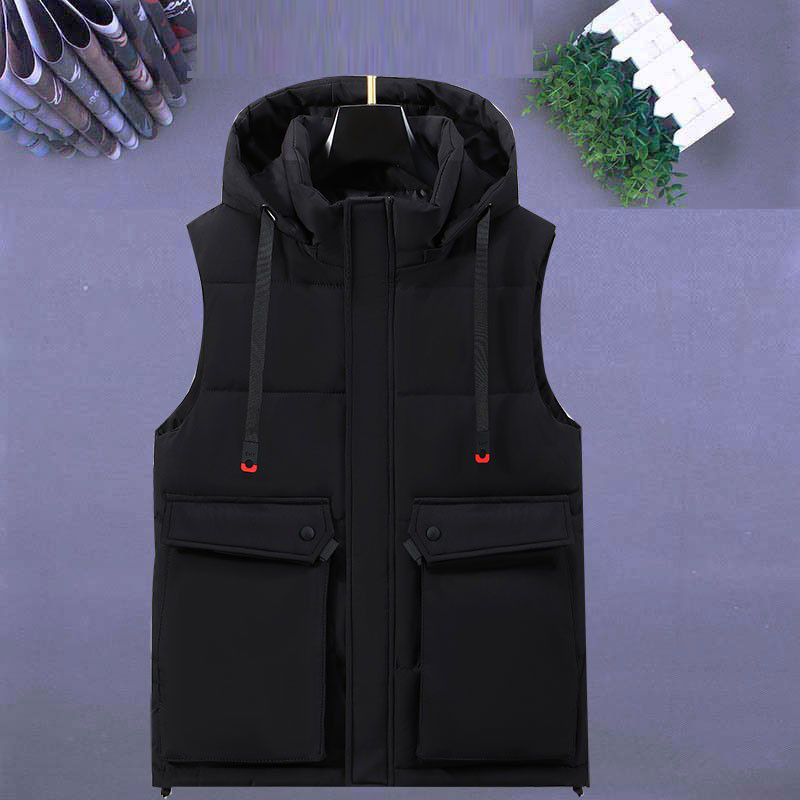 马甲男秋冬季胖子加大羽绒棉坎肩