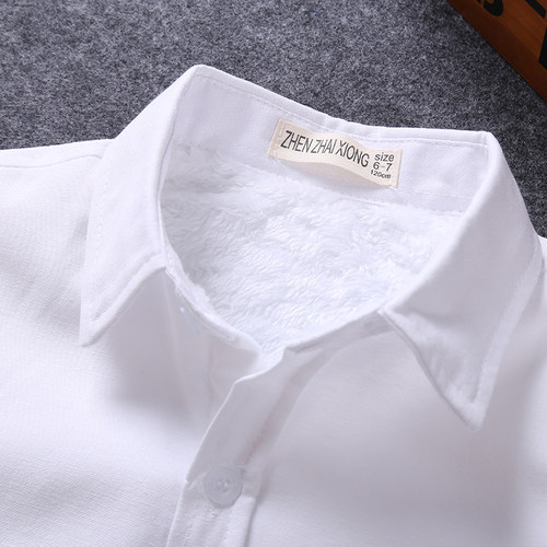 纯棉大童小学生演出校服白衬衣