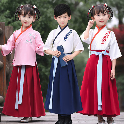 国学服装儿童演出服襦裙中华孝道