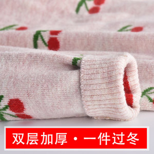 超柔软！儿童毛衣女2023秋冬新款女童羊绒衫加厚中大童打底羊毛衫