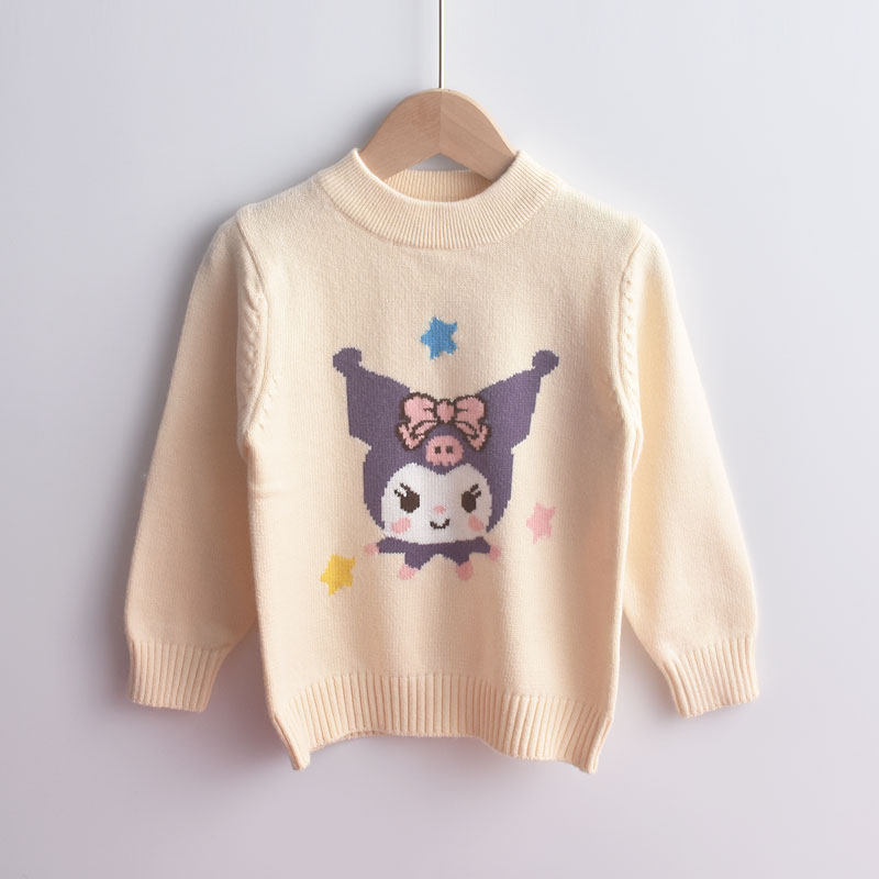 2024新款卡通女童圆领套头羊毛衣儿童针织中大童粉色宝宝打底加厚,童装/婴儿装/亲子装,毛衣/针织衫,淘宝优惠券,粉丝福利购,淘宝优惠卷