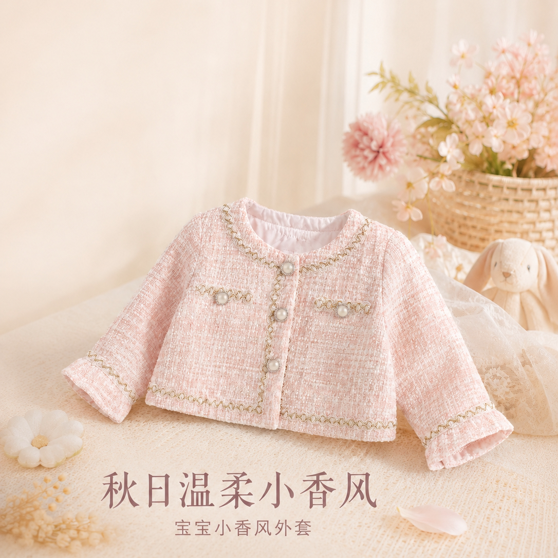 女童套装秋装新款洋气女宝宝开衫